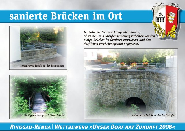 Folie_sanierte Brücken im Ort